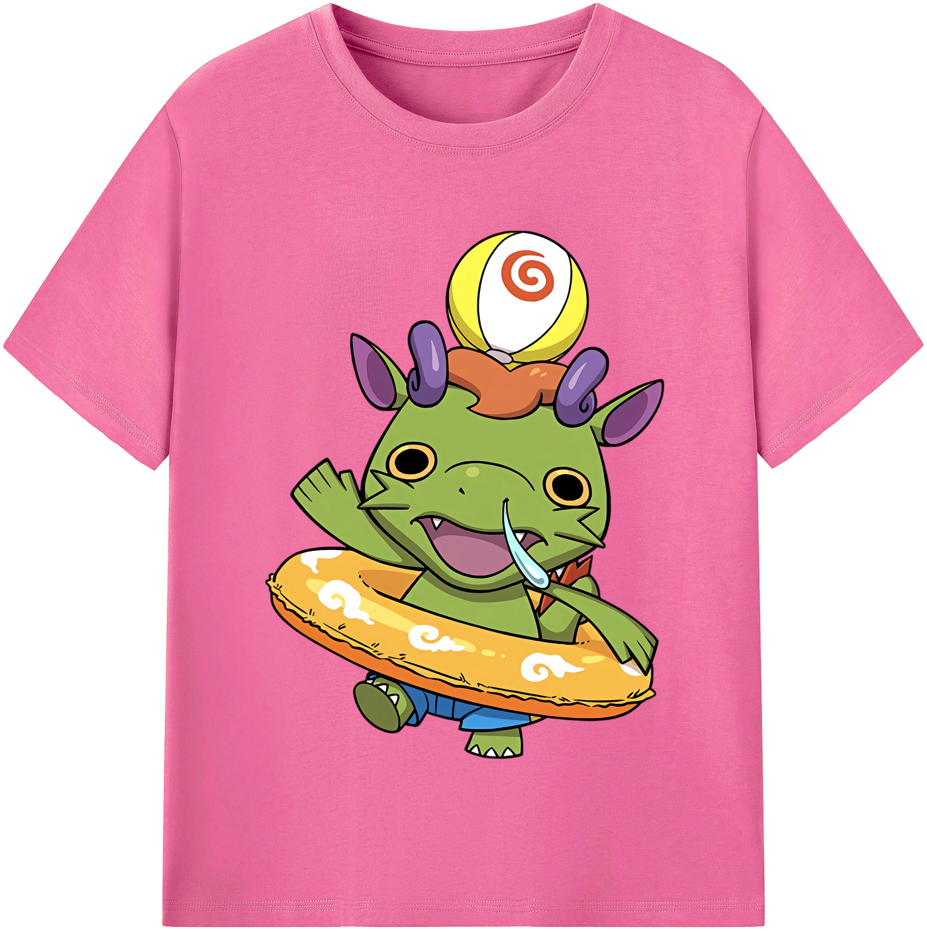 （画像用） 妖怪ウォッチ Yo-kai Watch レディースカジュアルプリントTシャツ（綿100％）